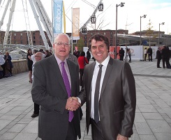 Steve Rotheram, Labour Mayoral Candidate in Liverpool with BMF's Brett Amphlett
